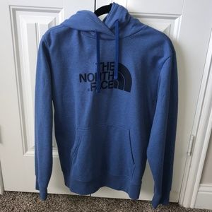 North Face men's blue hoodie sweatshirt, Size M